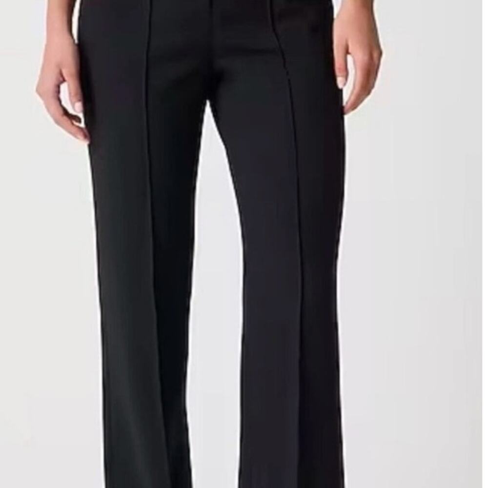 NWT J. Crew Refined Pintuck Pant Professional Classic Black 4 - Picture 3 of 12